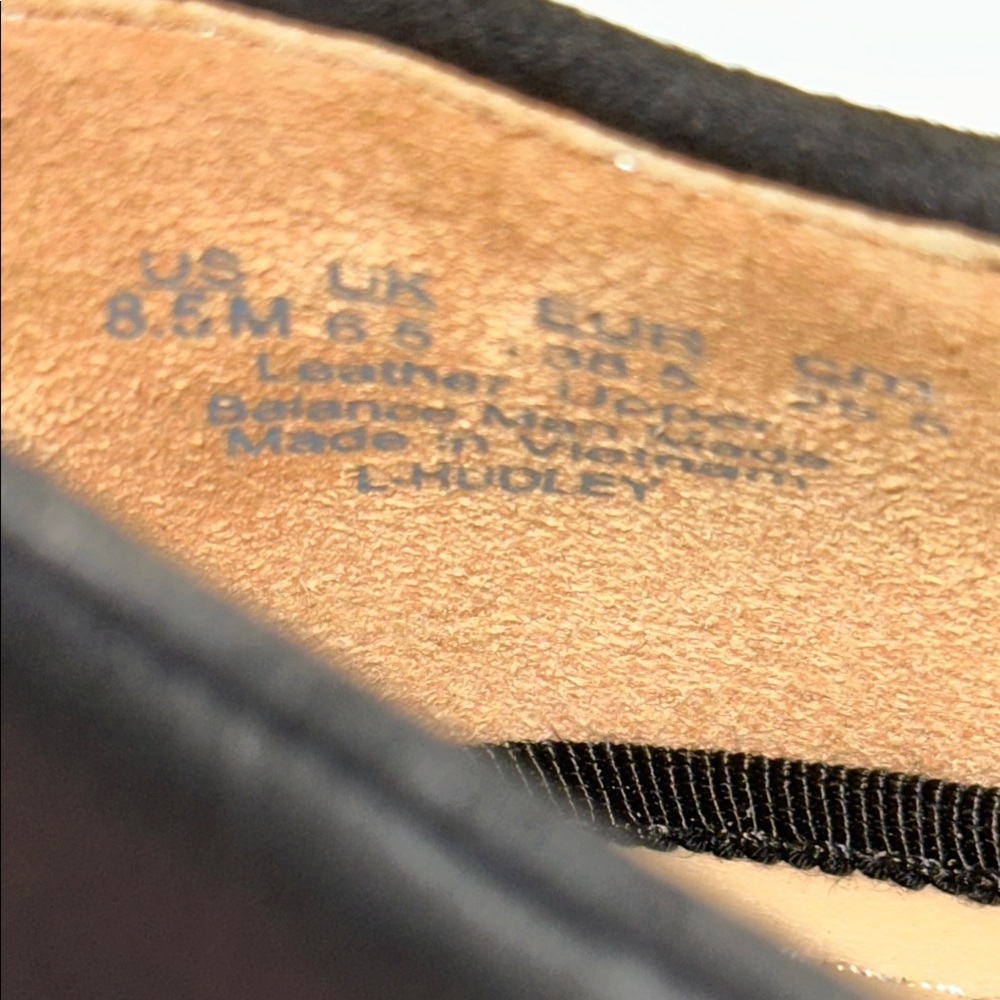 Franco Sarto L-Hudley Black Leather Slip-on Loafers NWOT 8.5M - Picture 5 of 8